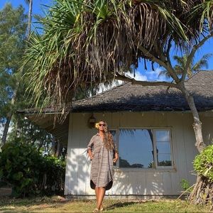 Kealopiko ʻAhukai Loloa Watermark Kapa Dress